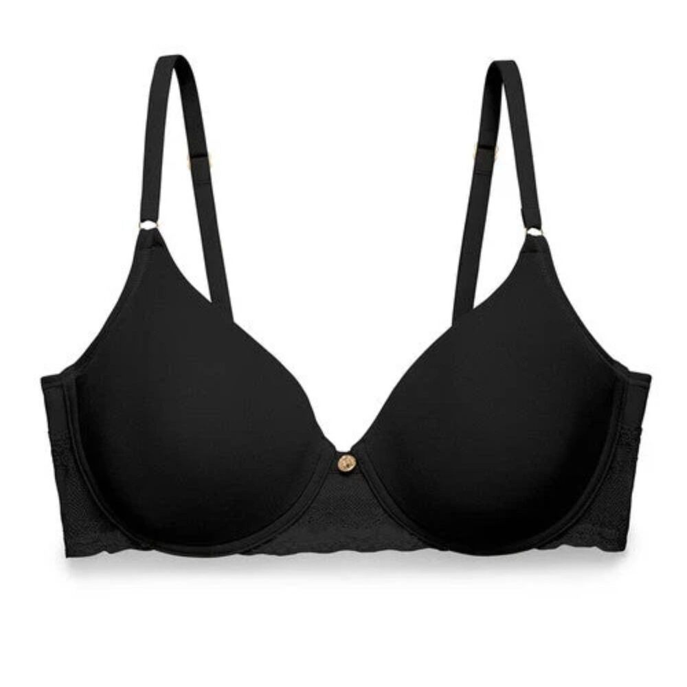 Natori Bliss Perfection Contour Stretch Underwire Bra - Black 36D